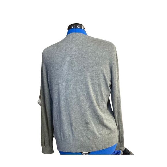 KENNETH COLE Sweater Shrug Cardigan Gray Size Large Long Sleeve - Picture 2 of 8